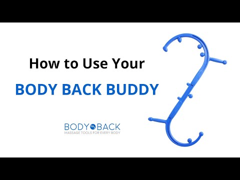 Body Back Buddy Elite - Trigger Point Massage Tool, Neck and Back Massager Handheld, Massage Cane, Muscle Knot Remover, Black